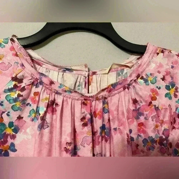 Soft Surroundings Brialla Top Floral 3/4 Sleeve Size Medium - Picture 4 of 11